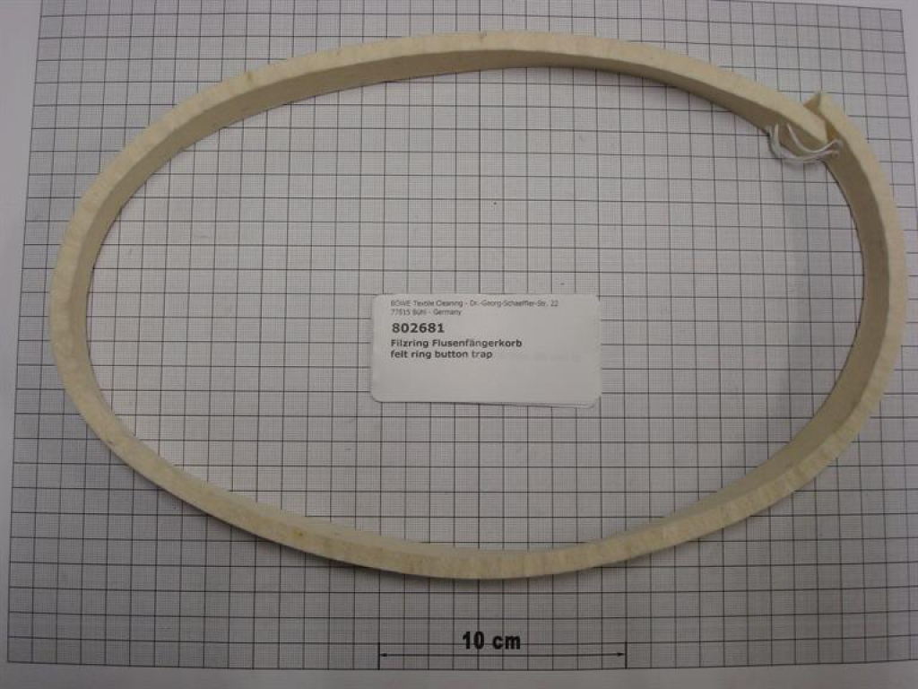 Felt ring for button trap basket, P/M 21-26-30