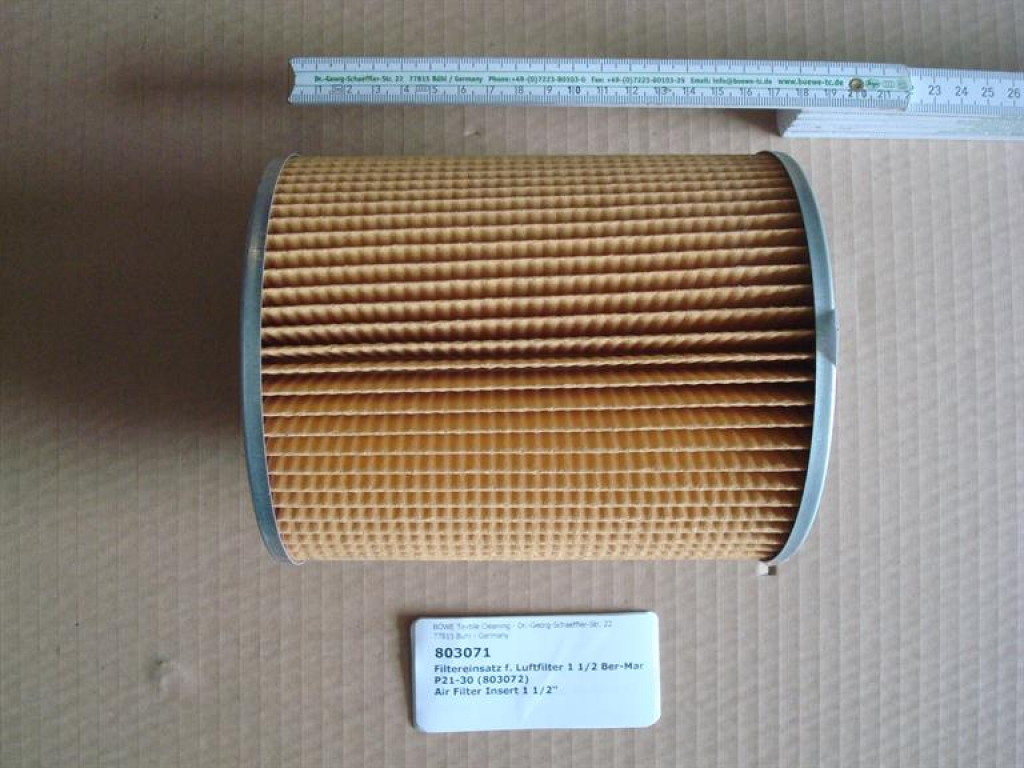 Air Filter Insert 1 1/2"