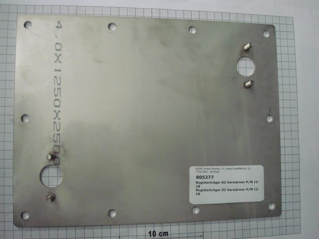 Cover for preheater P/M 12/15/18