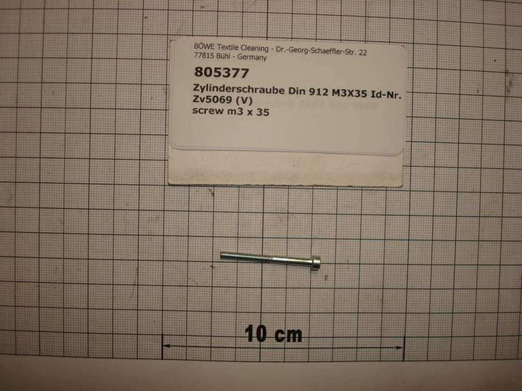 Cheese head screw M3x35
