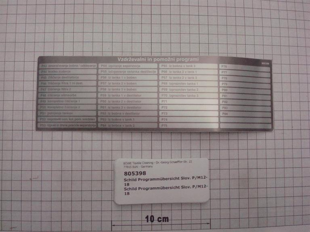 Program sticker Slovenian, P/M12-18