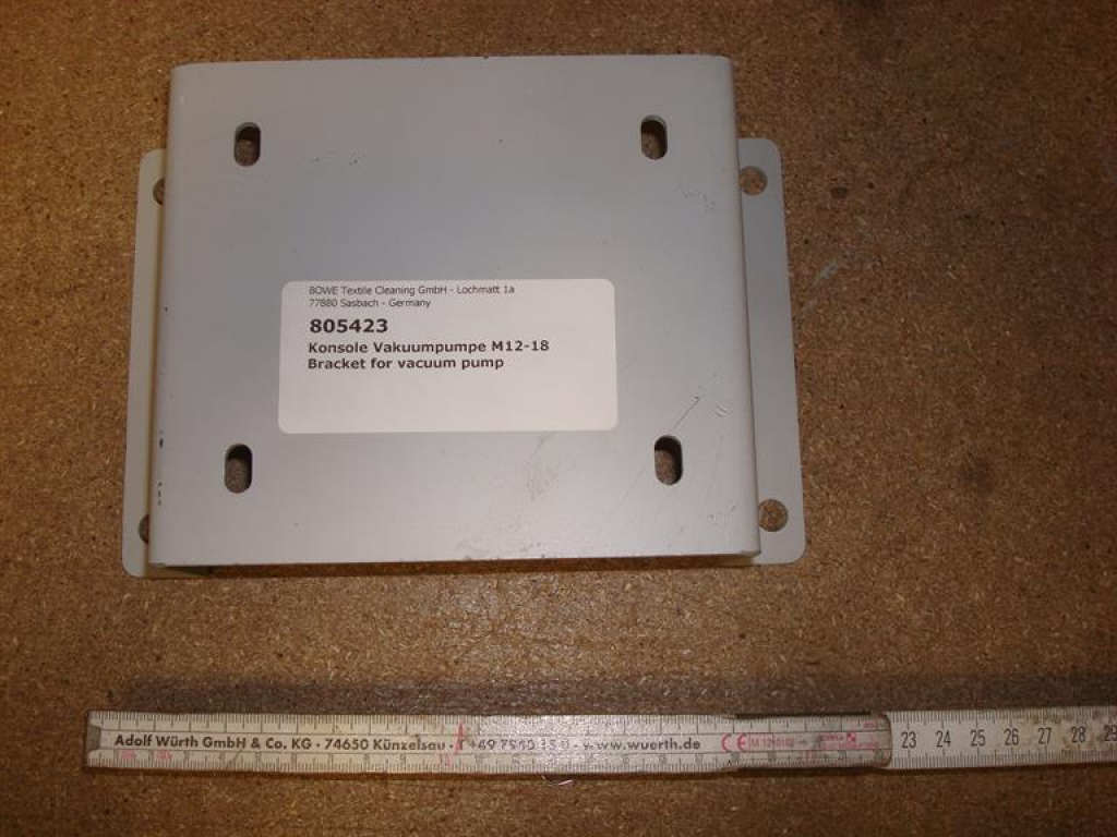 Mounting bracket,Console,vacuum pump,M12-18
