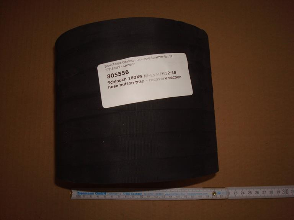 Hose 160x9 button trap - air duct P/M 12/15/18