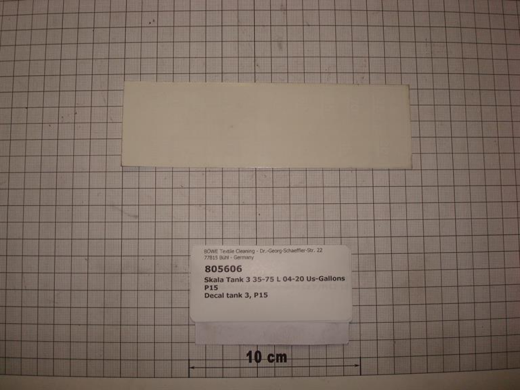 Scale tank 3, P/M 15 35-75 Litre, 10-20 US-Gallons