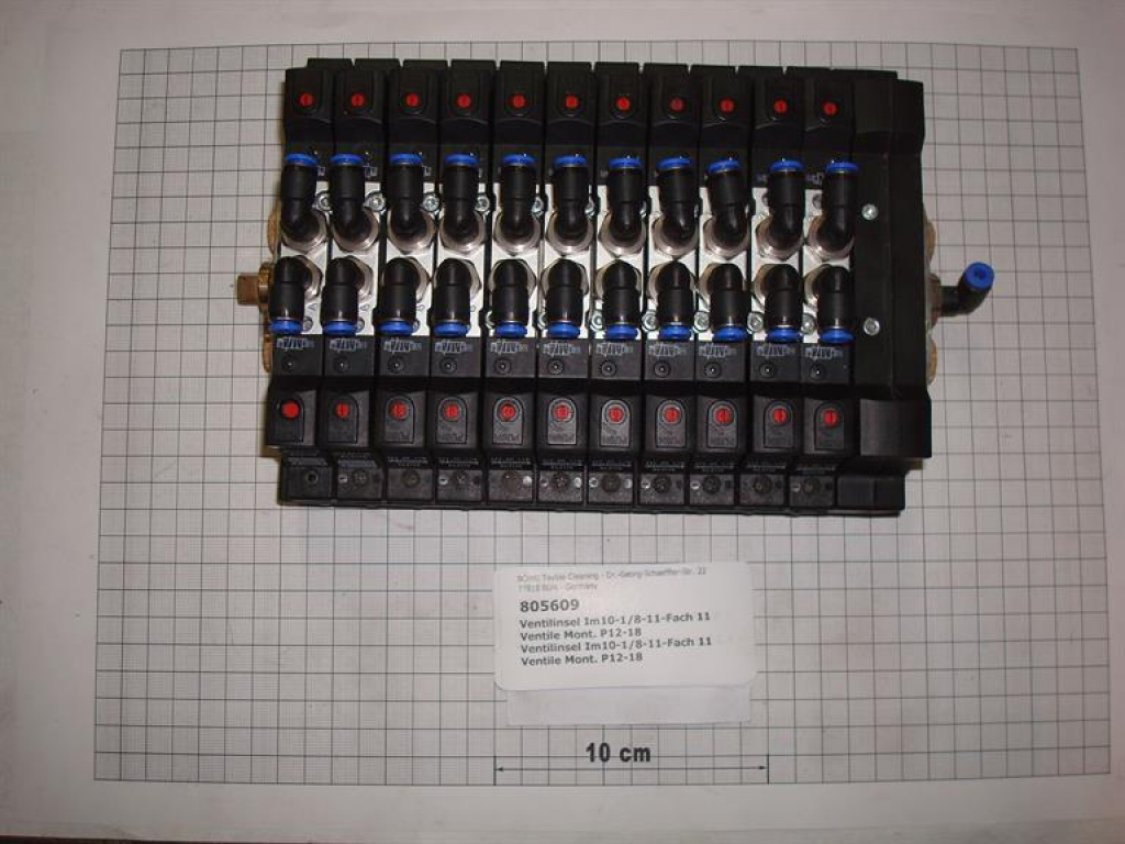 Valve block Im10-1/8",11-times,11 Valves assembled,P/M12-30,Hörbiger