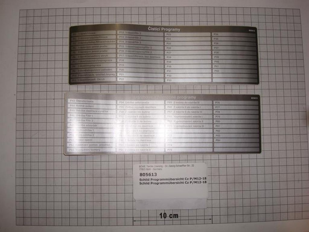 Program sticker Czech, P/M 12-30, CS3000