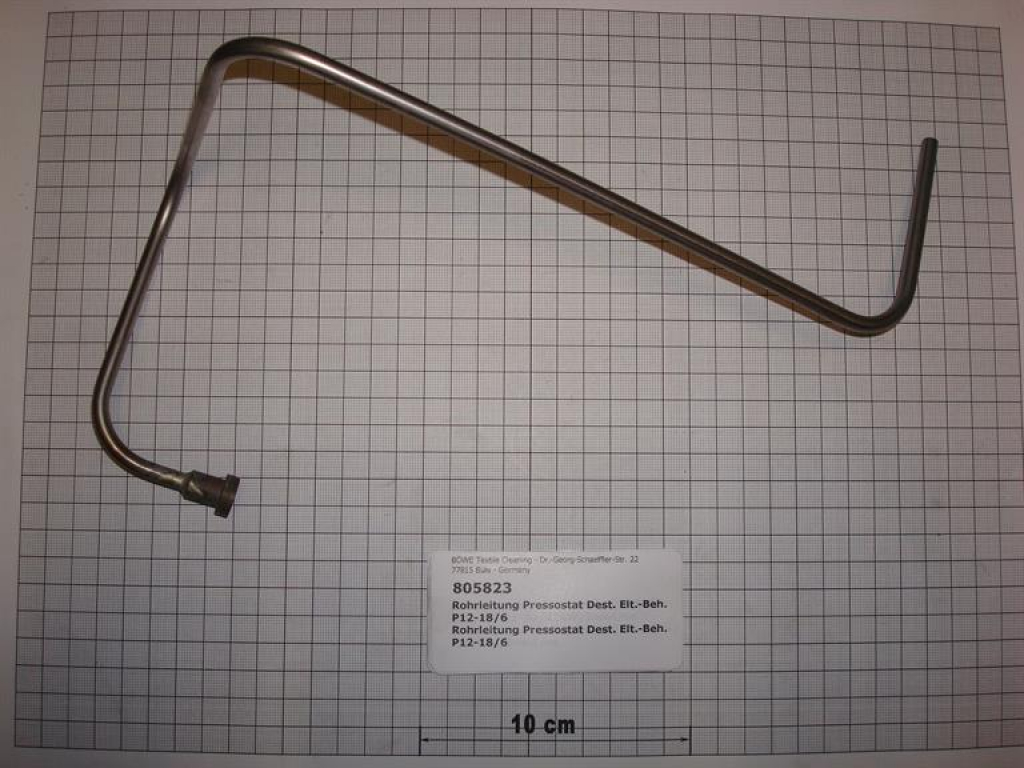 Piping,pressostate,6x1mm,500mm,distillation,P12-18