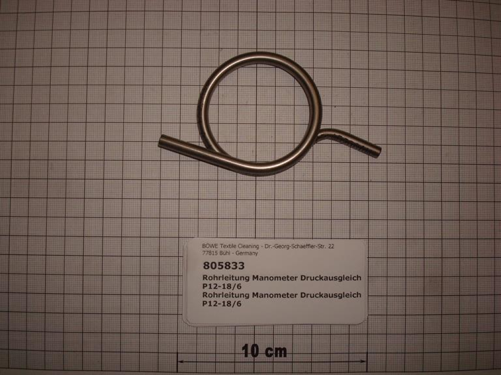 Piping,6x1mm,stainless steel,manometer,P12-18