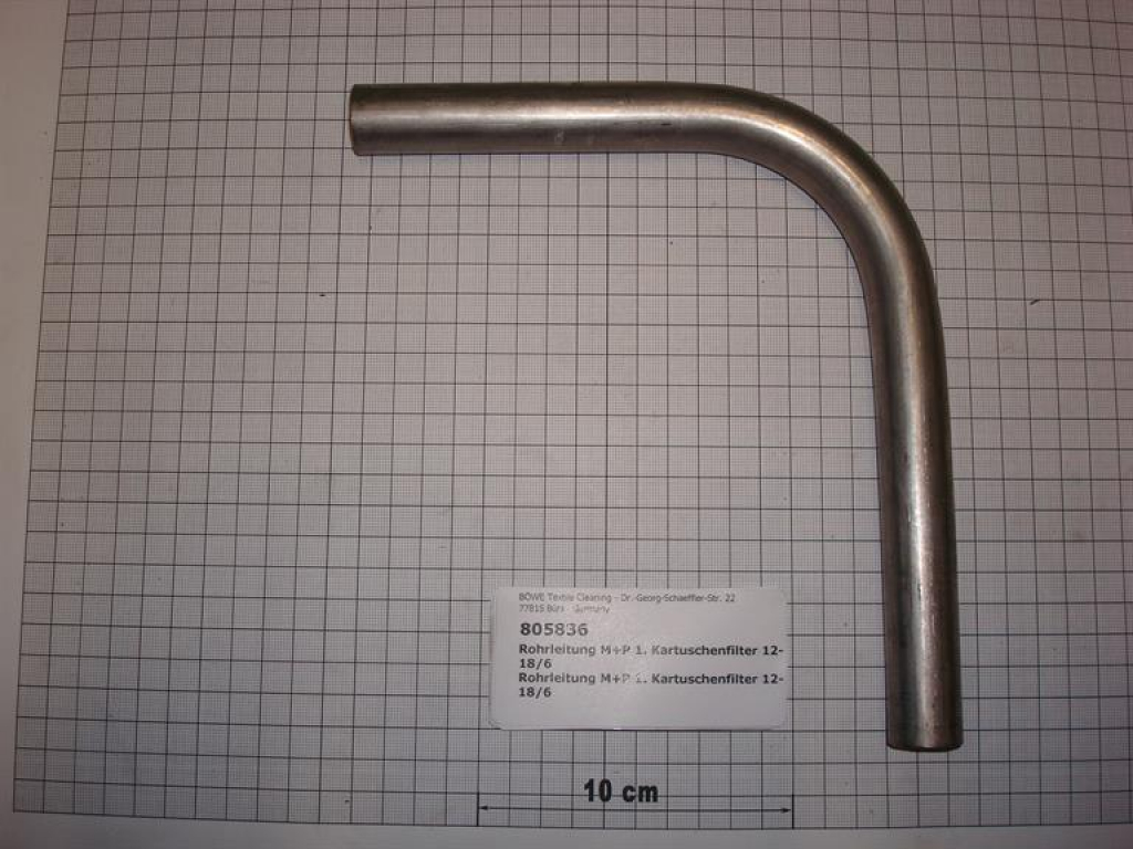 Piping to cartridge filter,P/M12-18