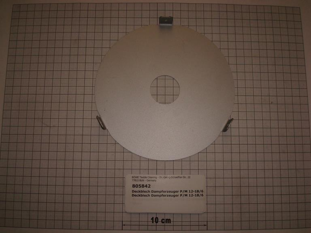 Cover for steam generator P 12/15/18