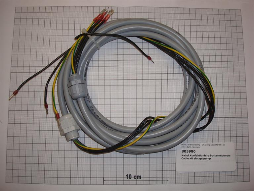 Kabel,4x1,5qmm,Ölflex,4650mm, Schlammpumpe,P/M12-30