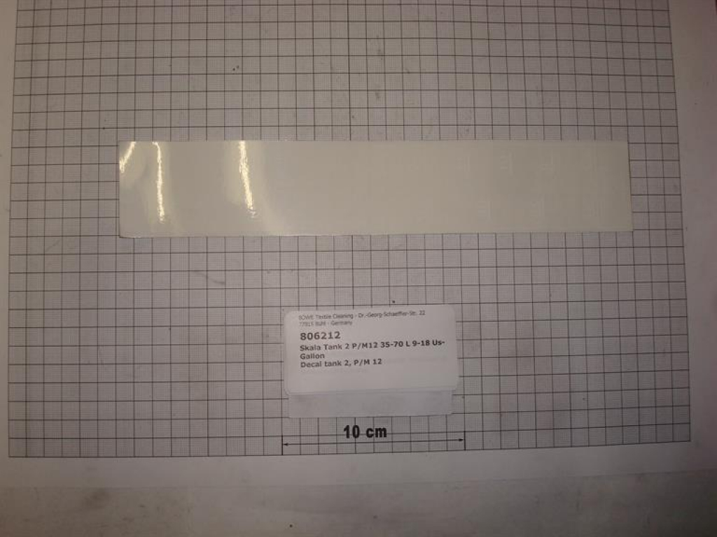 Scale tank 2, P/M 12 35-70 Litre, 9-18 US-Gallon