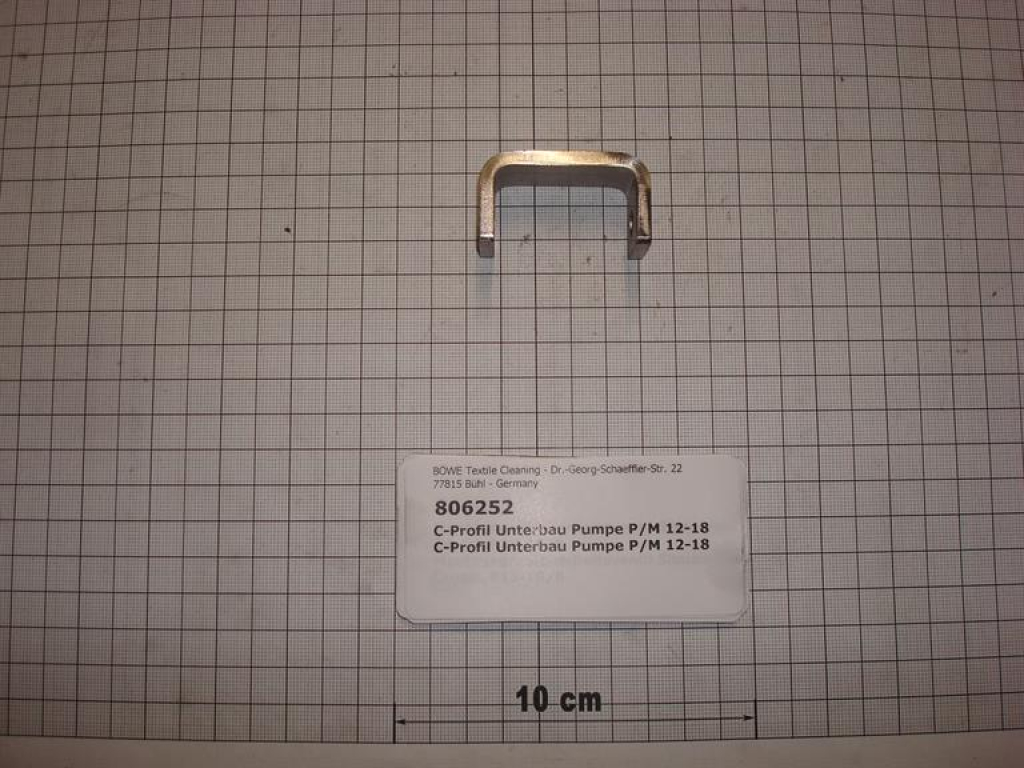 C-Profil,Halterung,Lösemittelpumpe, Edelstahl,P/M12-18