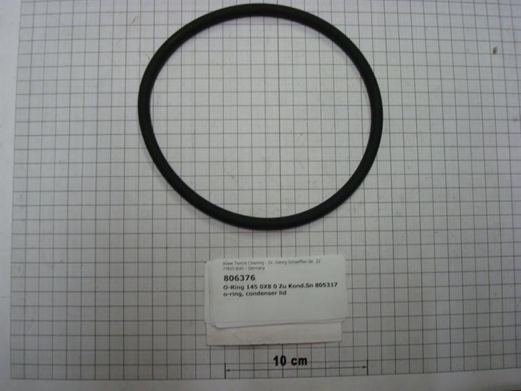 O-ring 145x8 for condenser 805317 + 806420