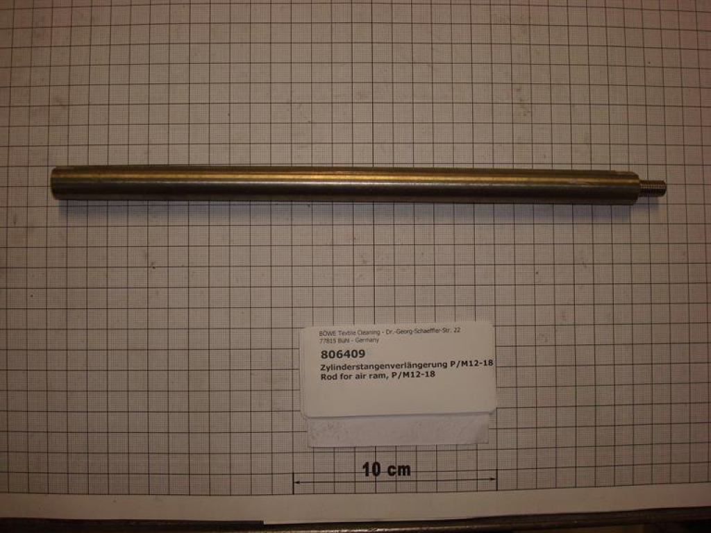 Extension rod for air ram P/M 12-15-18