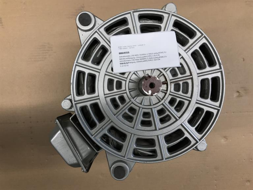 Drive motor,230/400V-50/60Hz,3,7kW,6-pole,BÖWE,FI operation,P/M12-18,Pi,Mi