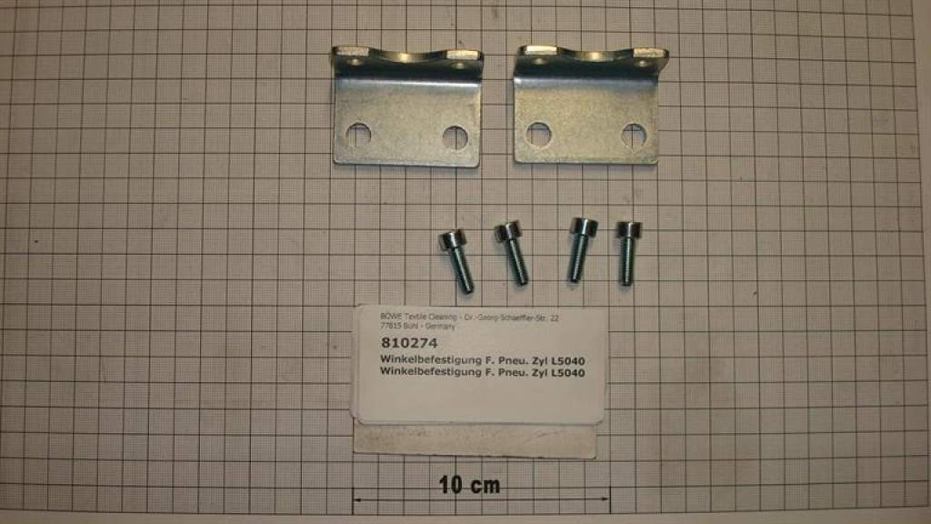 Haltewinkel,Befestigungswinkel, f.pneumatischen Zylinder,L5040