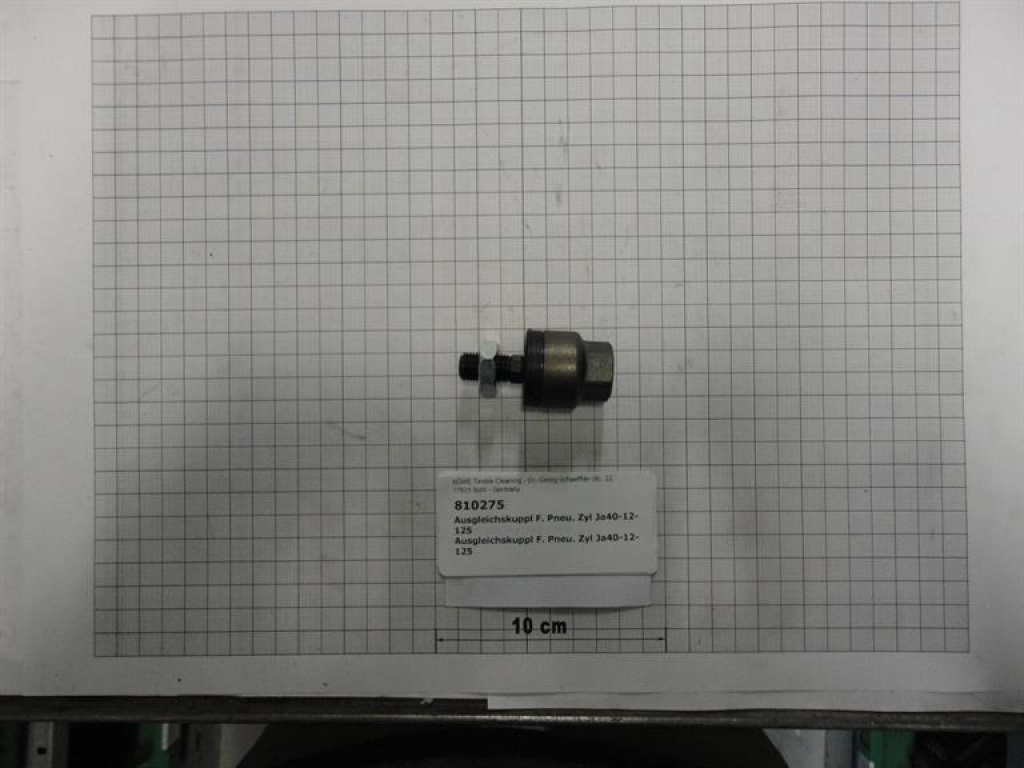 Compensation coupling,for pneumatic cylinder,loading door InduLine