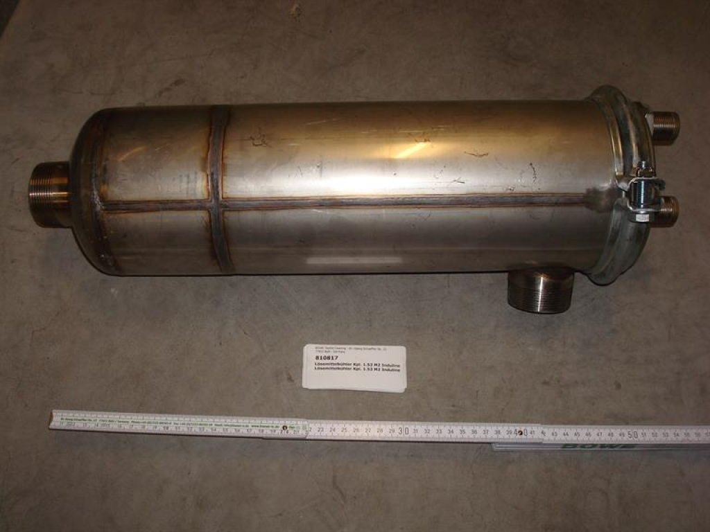 Solvent cooler,heat exchanger,2"x2",1,53m²,InduLine,3/4" connection
