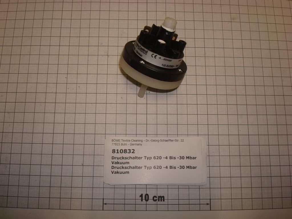 Pressure switch,vakuum,Type620,-4 to -30 mBar,InduLine