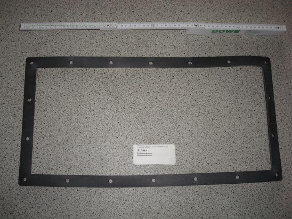 Gasket,square,285x570x4mm,18-holes,cooler,InduLine