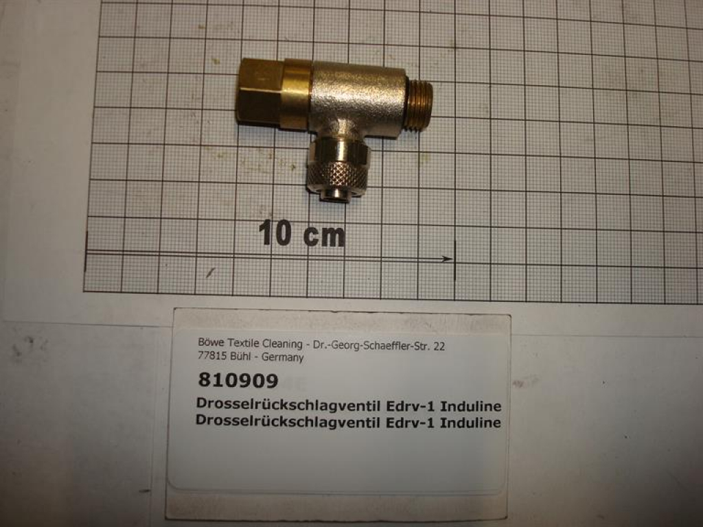 Check valve with choke,EDRV,1,InduLine