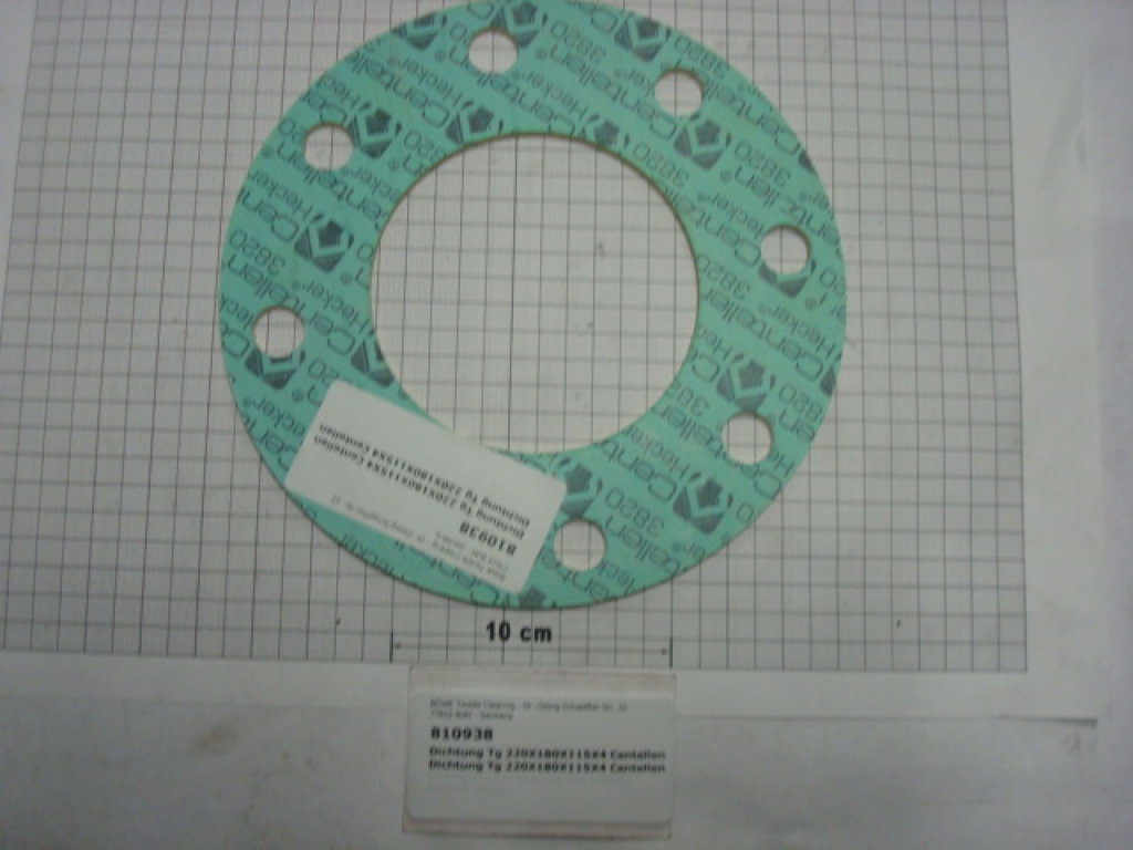 Dichtung,rund,115x220x4,Centellen,8-Loch, Trommelgehäuse