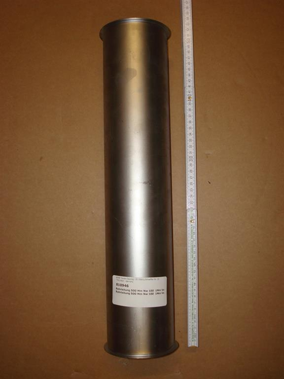 Piping,500mm,NW100x1mm,stainless steel