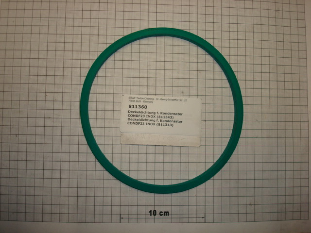 Cover gasket for condenser 811343