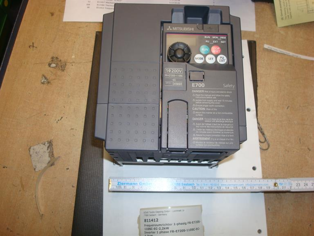 Frequency inverter,2,2KW,230V-50Hz,1-phase,P12-18old,Mitsubishi,repaired