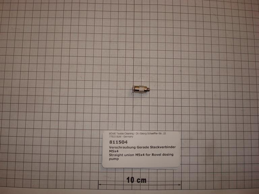 Screw-in connector,straight,M5x4mm,brass