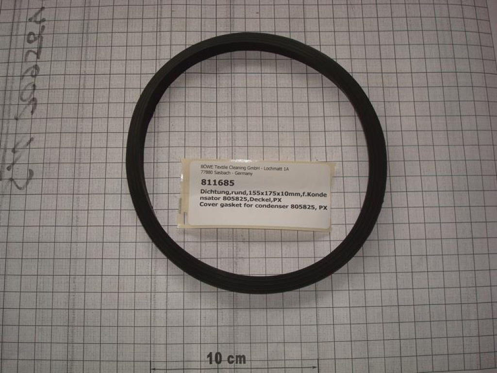 Dichtung,rund,155x175x10mm, f.Kondensator 805825,Deckel,P12-P18,PX13-16