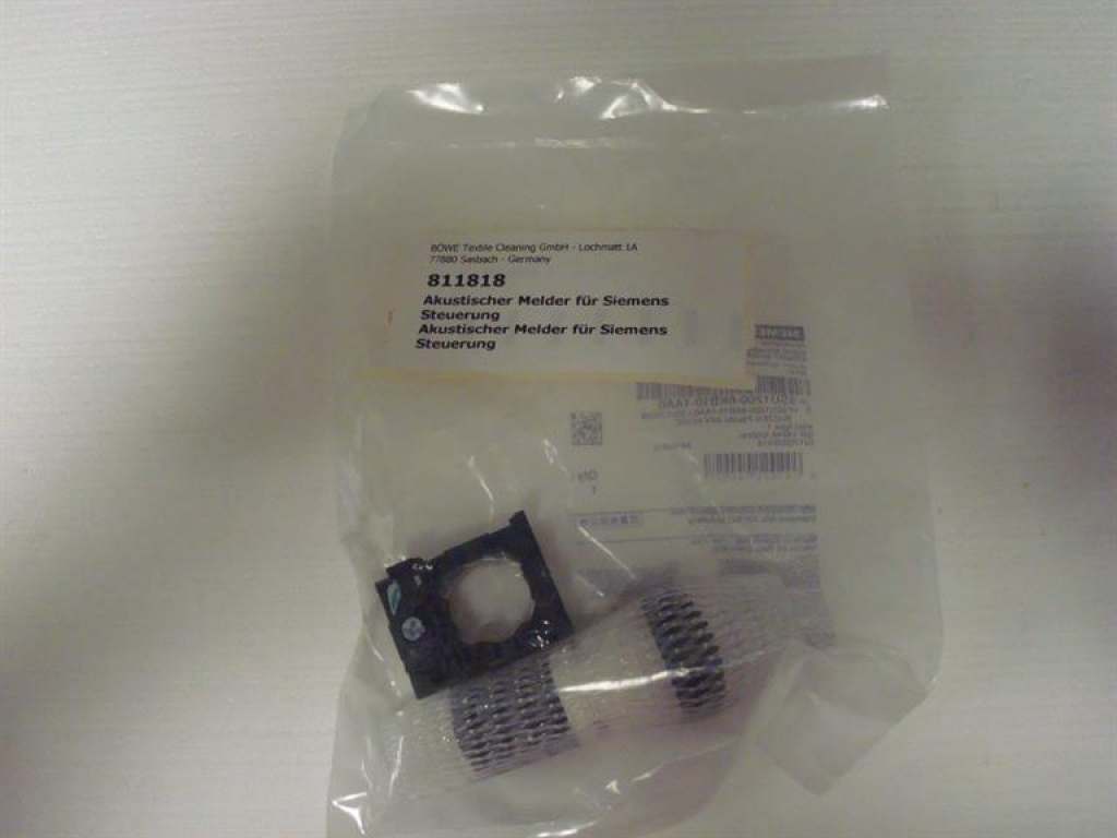 Acoustic signal for Siemens control