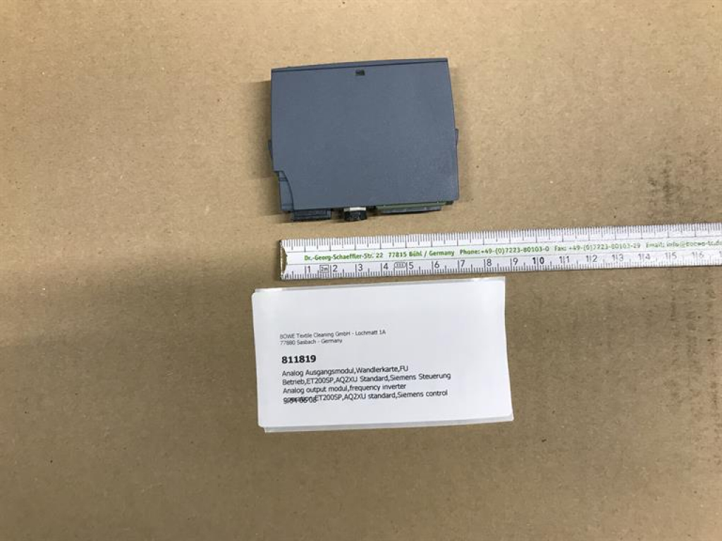 Analog output modul,frequency inverter operation,ET200SP,AQ2XU standard,Siemens control