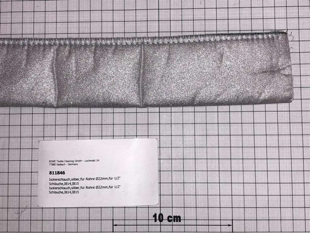 Heat insulation hose,Di34mm,silver,f.pipes,1/2",f.iron hose+cable,IB14,IB15