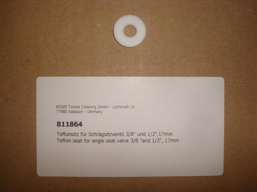 Teflon seal for angle seat valve 3/8 "and 1/2", 17mm