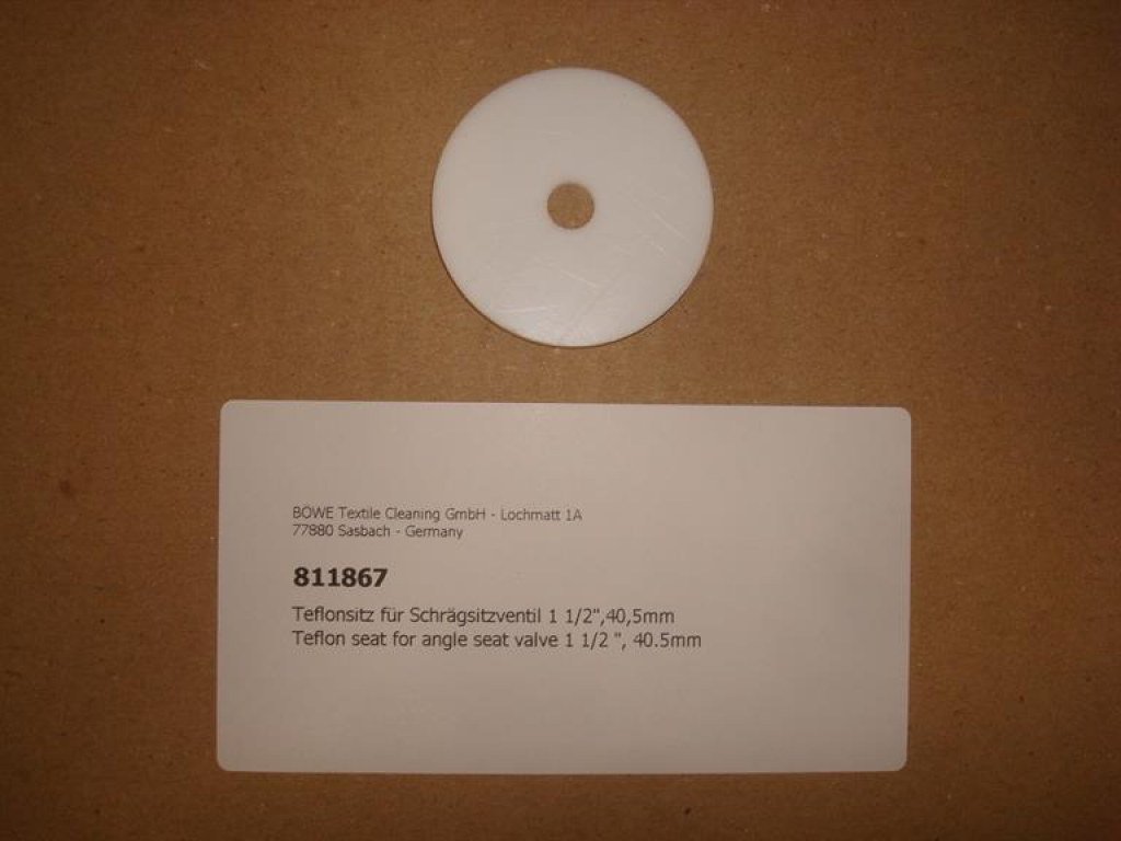 Teflon seal for angle seat valve 1 1/2 ", 40.5mm
