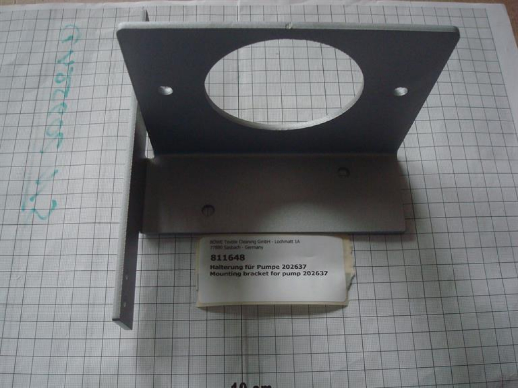 Mounting bracket for pump 202637