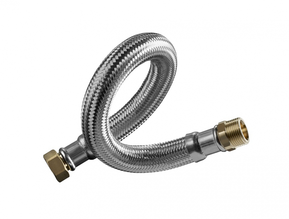 Panzerschlauch,flexibel,DN25,1"x1000mm,AG/IG,inkl.Dichtungen