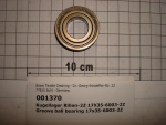 Grooved ball bearing,17x35x10mm