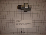 Screw connection,I/O,conical sealing,341V15,1/2",galvanized