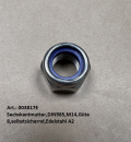 Sechskantmutter,DIN985,M14,Güte 8,selbstsichernd,Edelstahl A2