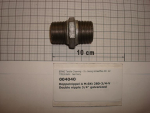 Double nipple,280V20,with hexagon,3/4",galvanized