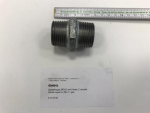 Double nipple,280V25,with hexagon,1",galvanized