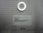 Scheibe Ansatz,23x42x8mm,verzinkt,mit Absatz