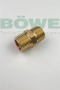 Double nipple,3280,with hexagon,DN10,3/8",red brass