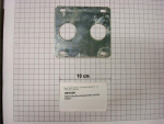 Mounting bracket,push button,110x89x1,5mm,DG10,DG18