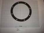 Dichtung,rund,160x200x3,2mm,8-Loch, Luftschacht,P470,SI70