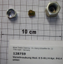 Screw connection f. manometer,straight,1/4"x6mm,galvanized,IG