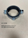 Muffenrohrschelle,57-61mm,2" Rohr,M8,m.Gummidichtung